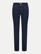 Mac Straight Fit Jeans mit Label-Patch D801 dark rinsewash-Trousers MAC Ladie bei Robert Ley