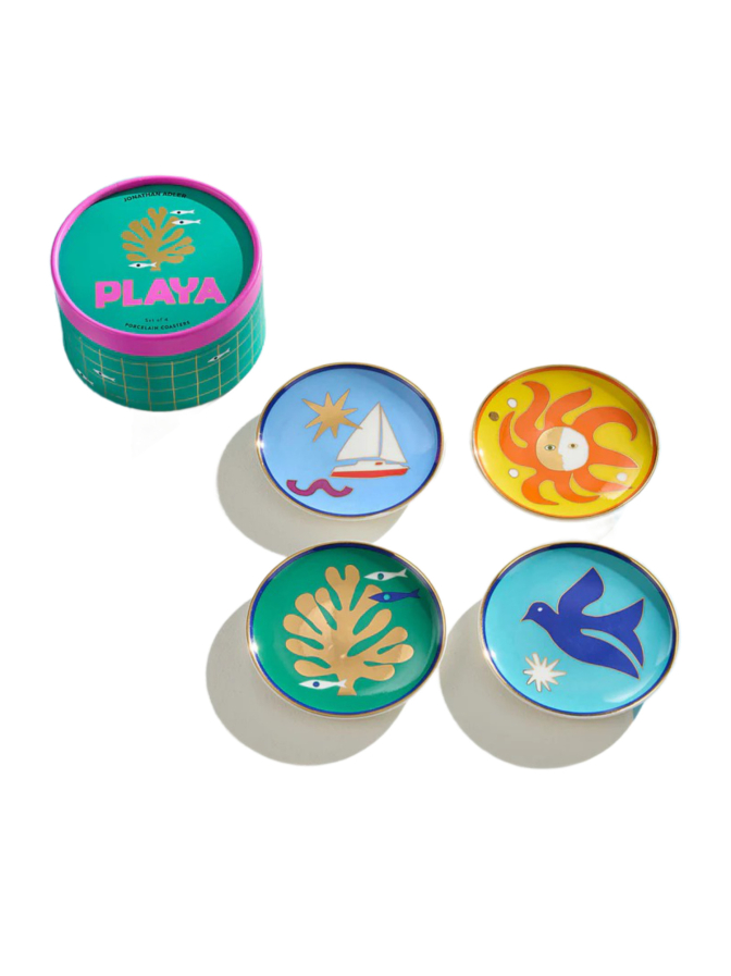 Jonathan Adler Glasuntersetzer Playa 4er-Set bei Robert Ley