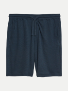 s.Oliver RED LABEL Relaxed-Fit Bermuda in Waffelpiqué 5978-BLUE bei Robert Ley