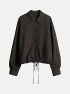 someday Blouson aus Leinen-Mix Nisari 20039-dark truffle bei Robert Ley