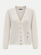 Colorush Cardigan aus Kaschmir organic white bei Robert Ley