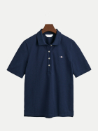 Gant Poloshirt aus Piqué 433-EVENING BLUE bei Robert Ley