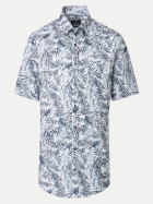 Casamoda Kurzarmhemd mit Allover-Print 100-100 blau bei Robert Ley