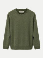 Flona Lockerer Kaschmirpullover SM7233 grün bei Robert Ley