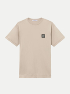 Stone Island T-Shirt mit Logo-Patch v009a-desert bei Robert Ley