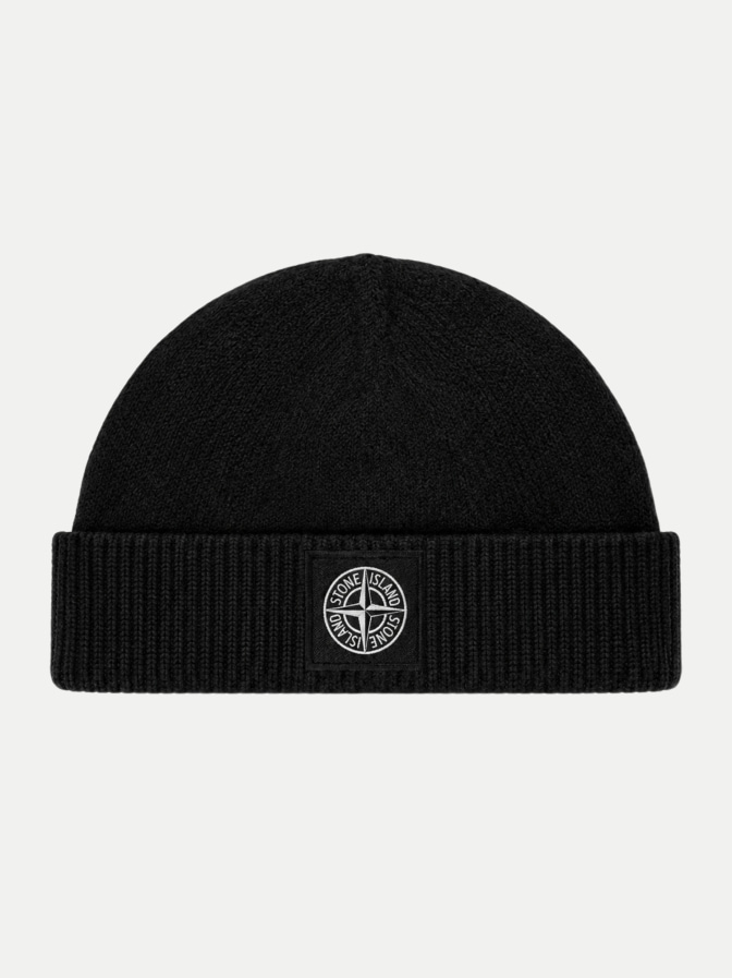 Stone Island Mütze aus Stretch-RWS-Wolle bei Robert Ley
