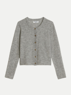Marc O'Polo DENIM Cardigan aus Bouclé-Garn 0910-Stone Melange bei Robert Ley