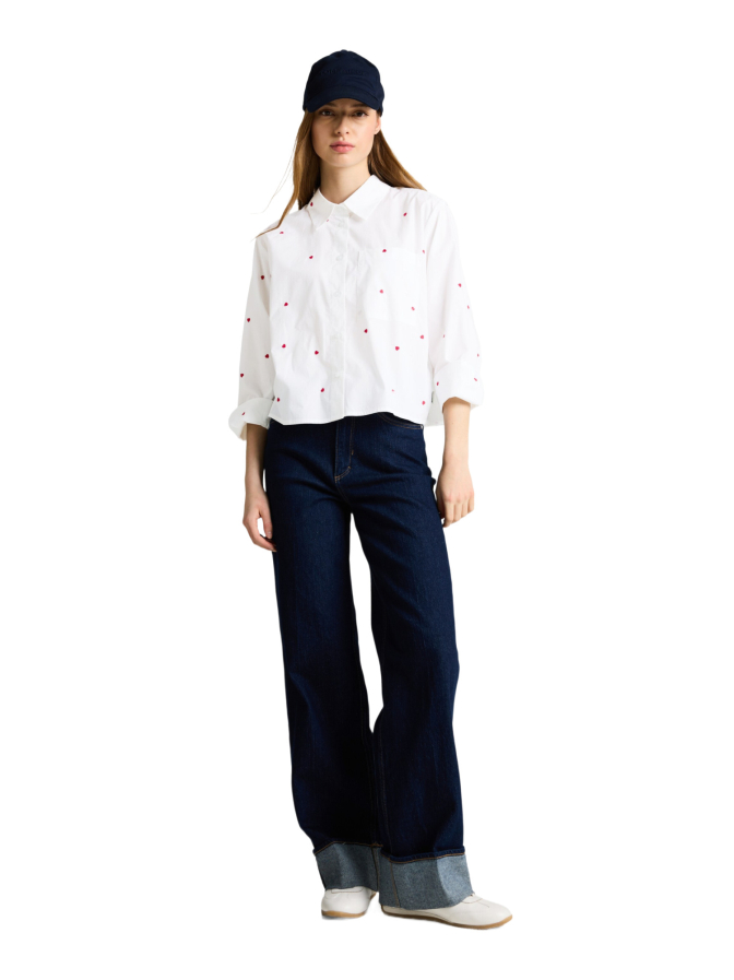 Tom Tailor Denim Hemdbluse mit Herz-Muster bei Robert Ley