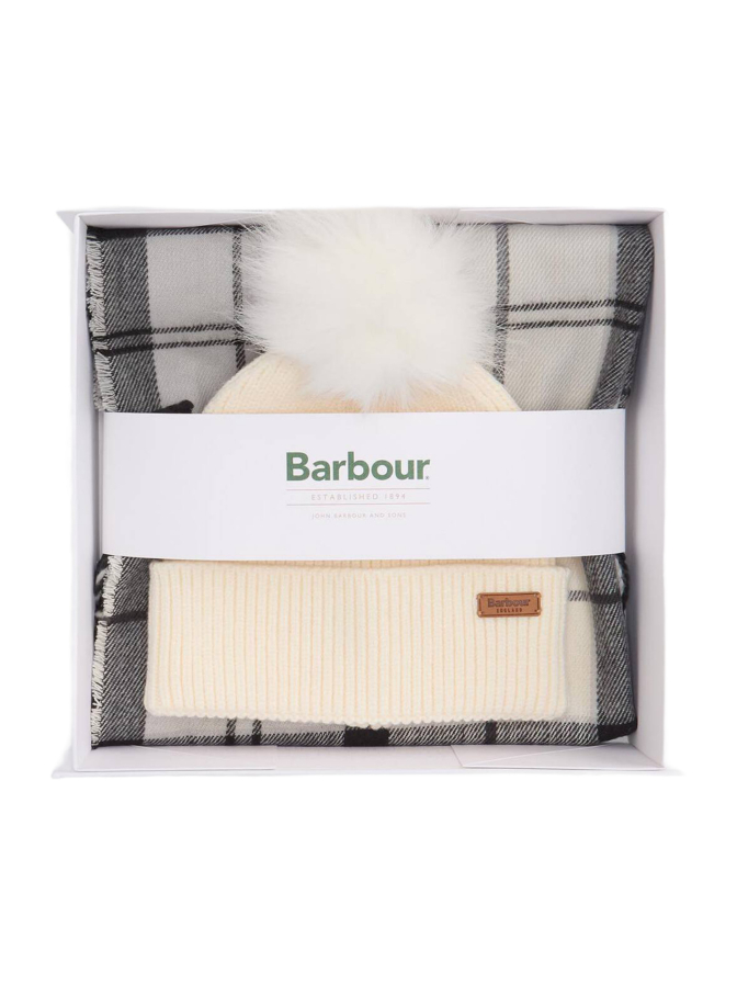 Barbour Geschenkset Mütze Dover und Schal Hailes bei Robert Ley