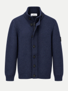 Stone Island Cardigan aus Wolle-Mix v0020navyblue bei Robert Ley