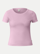 Q/S designed by Slim-Fit Ripp- Shirt 4143-LILAC/PINK bei Robert Ley