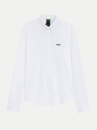 Boss Green Hemd aus Baumwolljersey 100-White bei Robert Ley