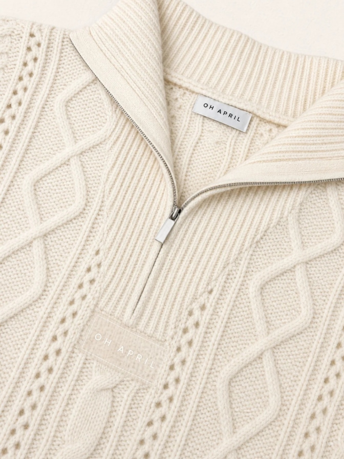 OH APRIL Pullover Nevi mit Reißverschluss bei Robert Ley