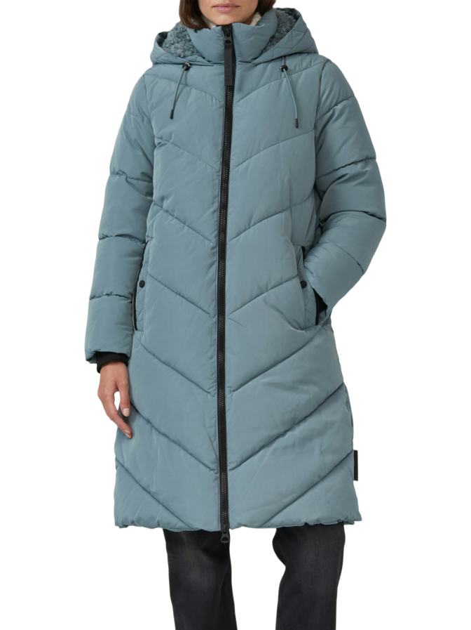 s.Oliver RED LABEL Steppmantel mit Teddyplüsch-Kapuze bei Robert Ley