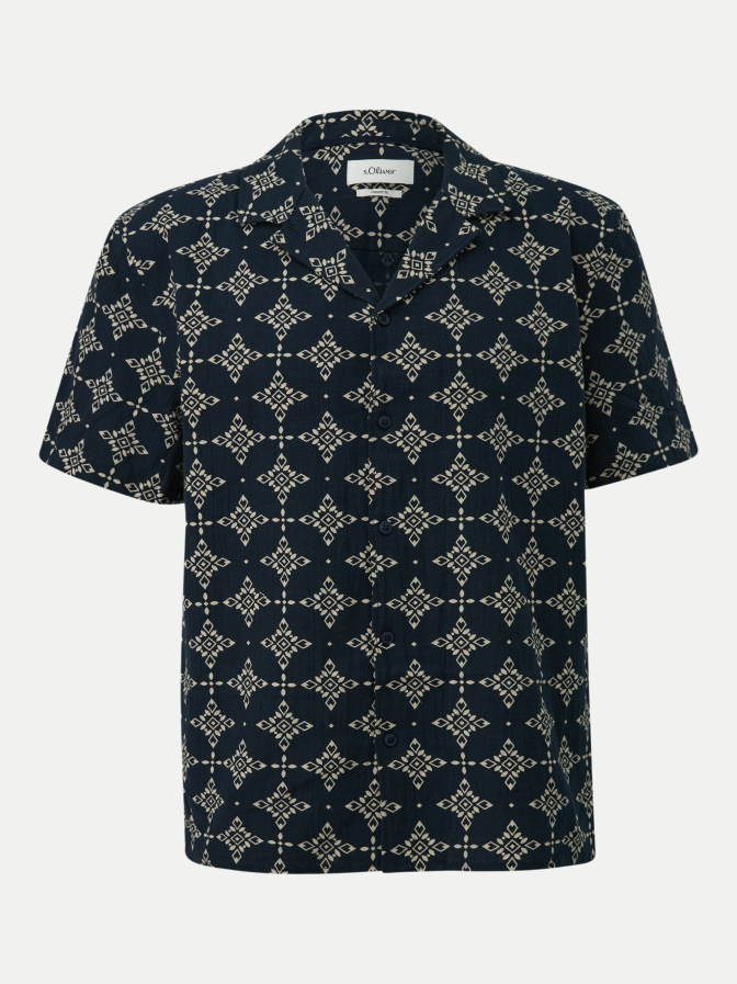 s.Oliver RED LABEL Resorthemd mit Allover-Print bei Robert Ley