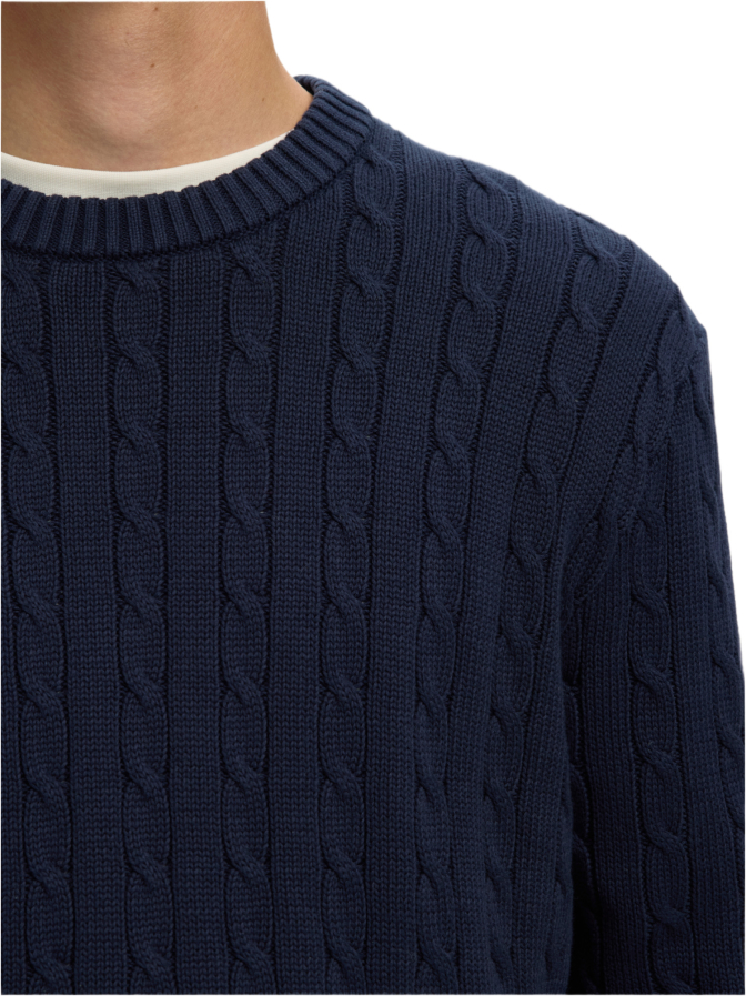 SELECTED HOMME Strickpullover mit Zopfmuster bei Robert Ley