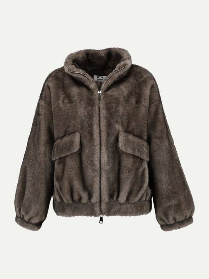 Betta Corradi Oversized Kunstfell-Bomberjacke bei Robert Ley