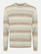 Pierre Cardin Strickpullover mit Streifenmuster 8111-Otter bei Robert Ley