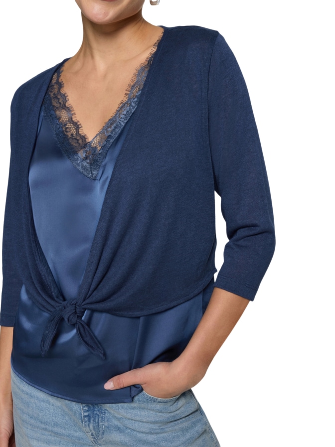 Zero Bolero mit 3/4 Arm zum Binden bei Robert Ley
