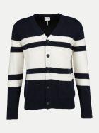 FTC Cashmere Cardigan aus Kaschmir-Mix 002-midnight/pristinewhite bei Robert Ley