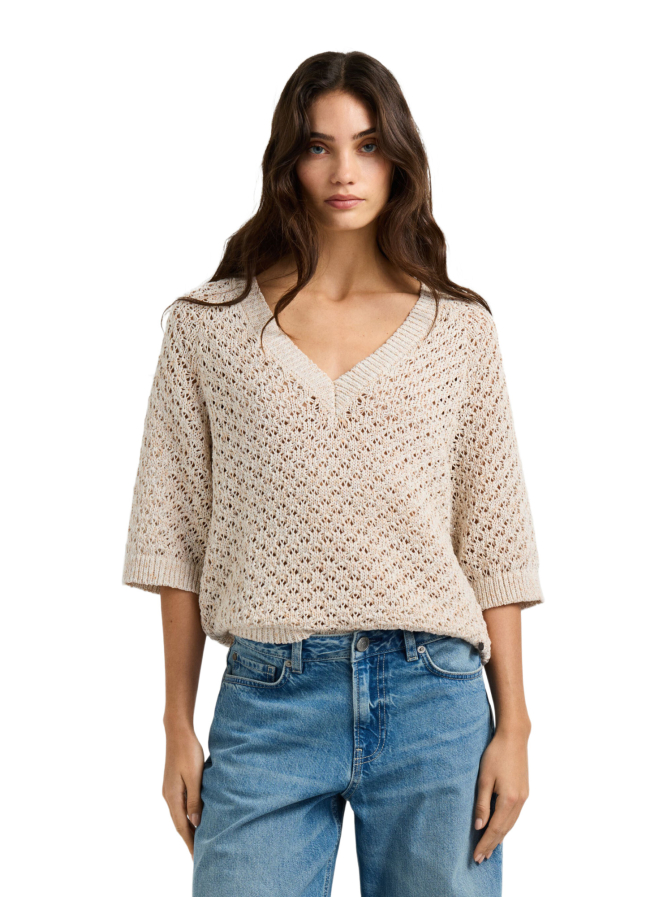 Pepe Jeans Strickpullover Amber mit V- Ausschnitt bei Robert Ley