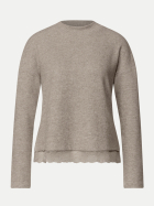 Street One Langarmshirt mit Rundhals Kragen 17871-sanded amber mel. bei Robert Ley