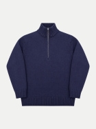 Filippo De Laurentiis Pullover mit Troyer-Kragen 881-tinto bei Robert Ley