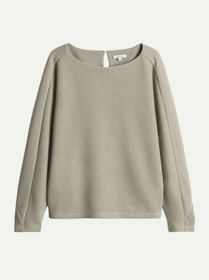 Opus Sweatshirt Gluffi in 3-D Streifen Optik bei Robert Ley