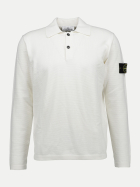 STONE ISLAND Langarm Poloshirt v0093-ivory bei Robert Ley
