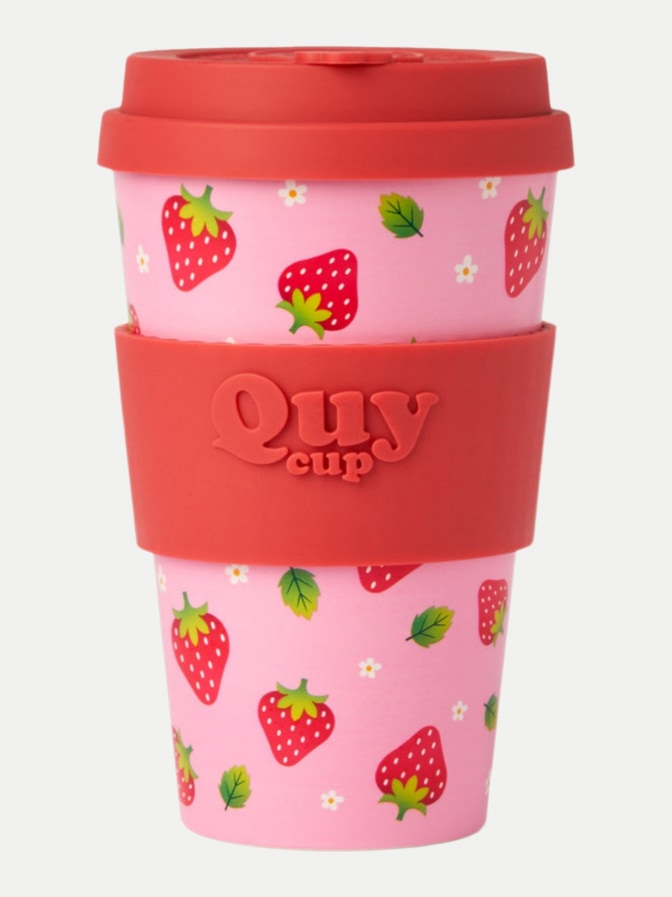 Quycup Travel Mug Strawberry - 400ml bei Robert Ley