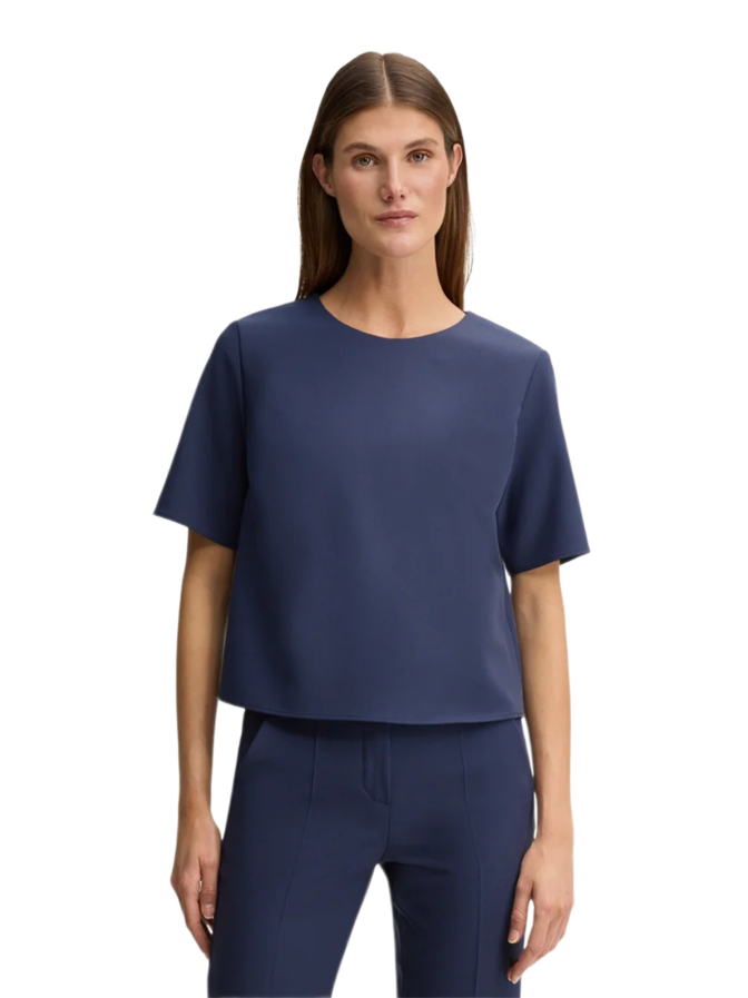 Windsor Women Blusenshirt aus Viskose-Crêpe bei Robert Ley