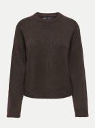 Only Strickpullover ONLSIMONI 237375001-Coffee Bean/Black lace bei Robert Ley
