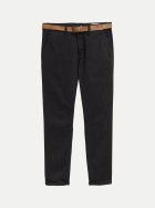 Tom Tailor Denim Slim-Fit Chino mit Gürtel 29999-Black bei Robert Ley