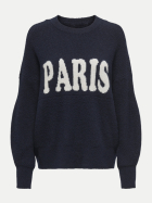Only Pullover Jerico mit Schriftzug 180652001-Dark Navy/CD PARIS bei Robert Ley