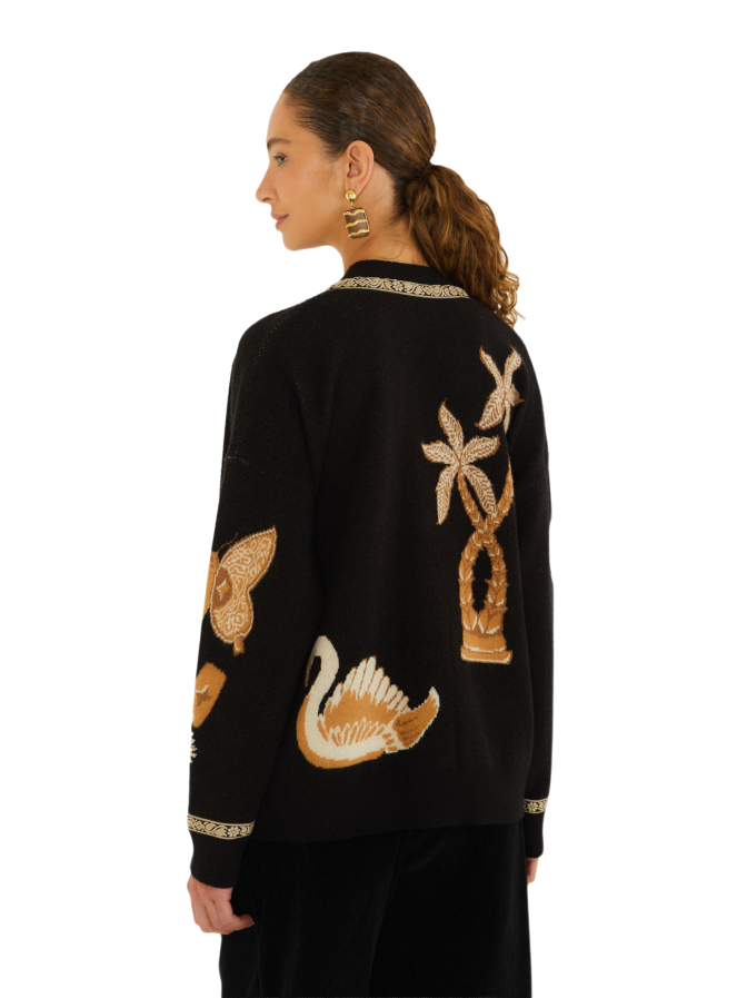 Farm Rio Vintage Strickjacke Souvenirs mit Knöpfen bei Robert Ley