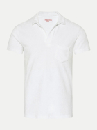 Orlebar Brown Frottier Polo Terry white bei Robert Ley