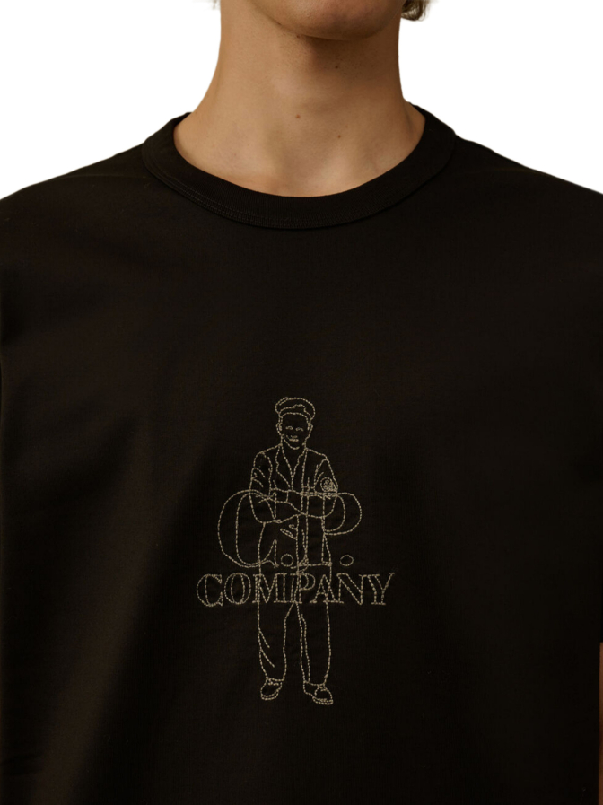 C.P. COMPANY T-Shirt mit gesticktem Artwork bei Robert Ley