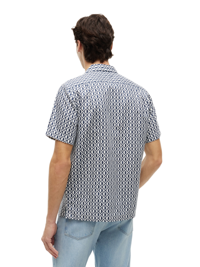 Tommy Hilfiger Kurzarm-Hemd aus Leinen-Mix bei Robert Ley