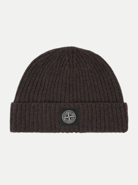 Stone Island Strickmütze mit Compass-Logo-Patch bei Robert Ley