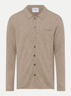 FTC Cashmere Strickhemd aus Kaschmir 1190naturalsand bei Robert Ley