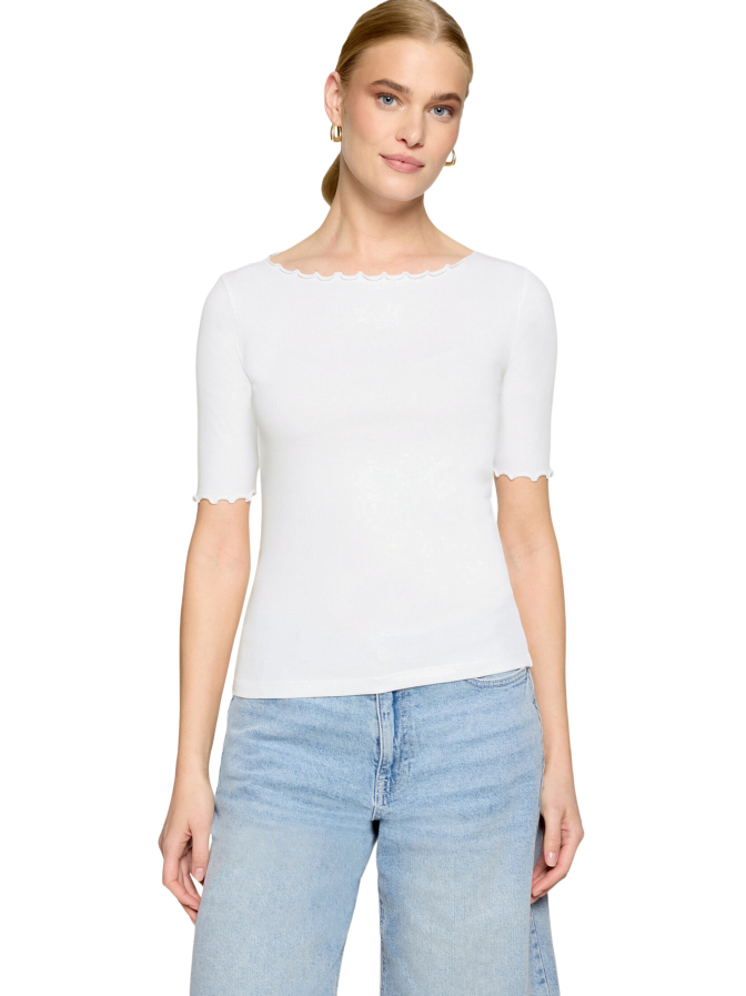 Zero T-Shirt mit U-Boot-Ausschnitt bei Robert Ley