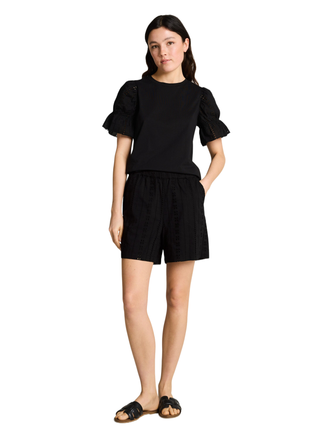 Tom Tailor Denim Loose Fit T-Shirt mit Lochstickereien bei Robert Ley