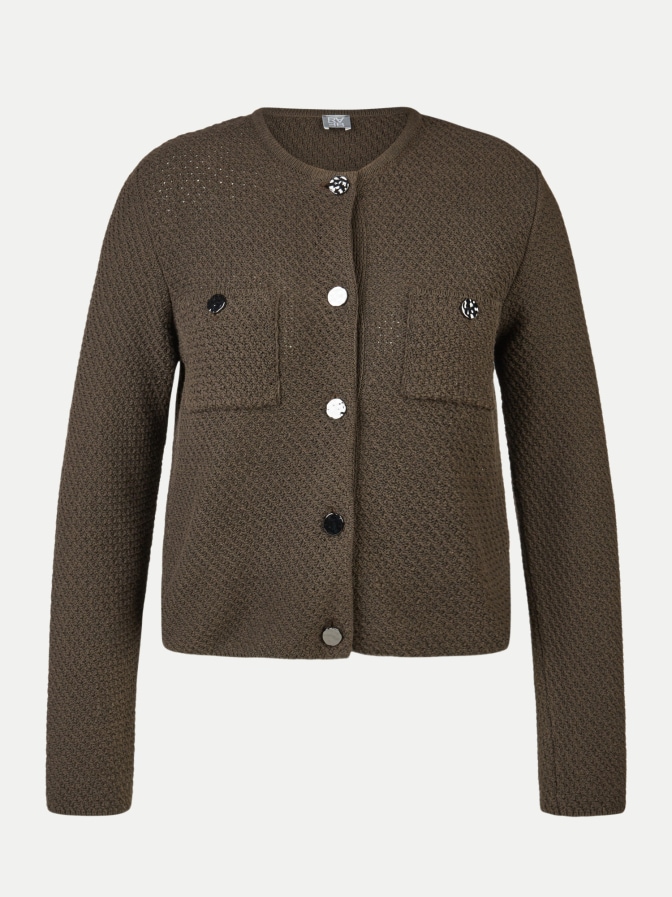 Rabe Moden Strickjacke mit Schmuckknöpfen bei Robert Ley