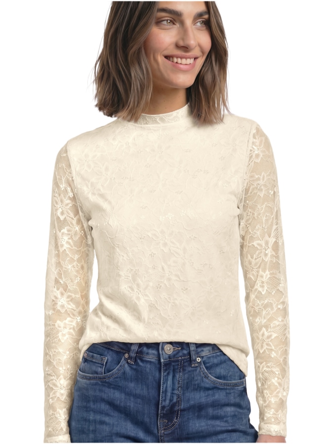 Street One Gemustertes Shirt mit Turtleneck bei Robert Ley