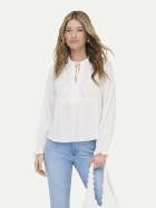 Only Bluse mit Rundhalsausschnitt 177922-Cloud Dancer bei Robert Ley