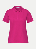 Street One Basic Poloshirt 17281-magenta dream bei Robert Ley