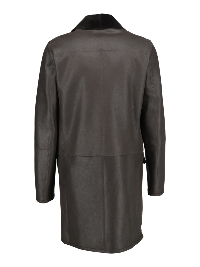 Manzoni 24 Ledermantel mit Lammfell bei Robert Ley