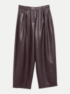Comma Wide-Leg Kunstlederhose 4925-LILAC/PINK bei Robert Ley