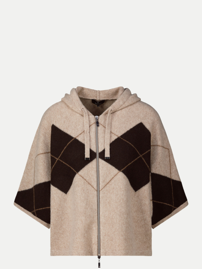 Monari Strickjacke mit Karomuster bei Robert Ley