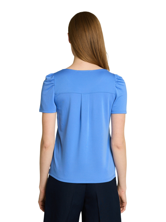 Tom Tailor Denim T-Shirt mit gerafften Ärmeln bei Robert Ley